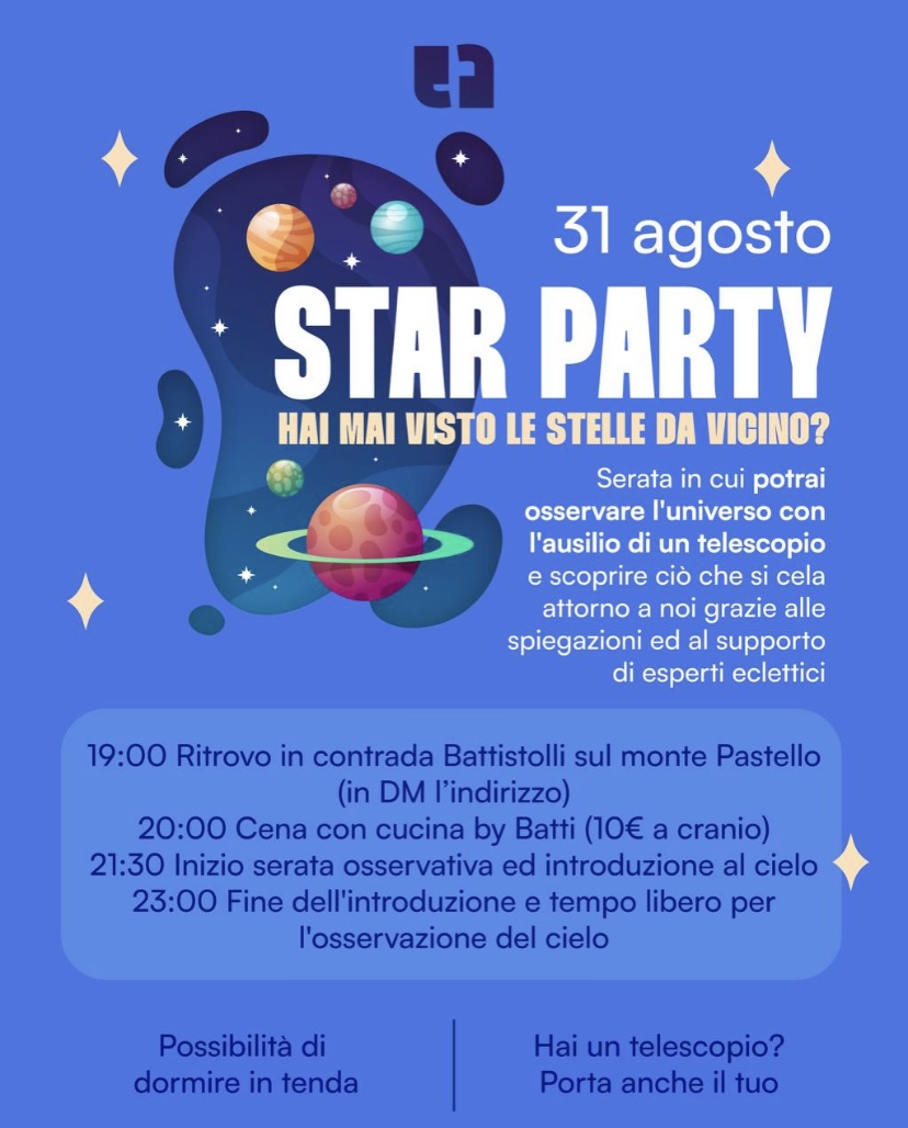 Star Party 31 agosto 2024