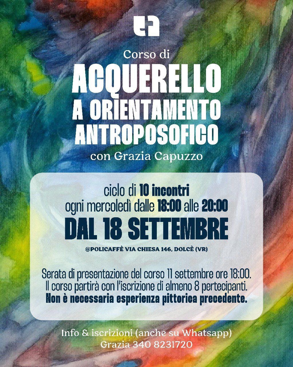 Corso di acquerello a orientamento antroposofico